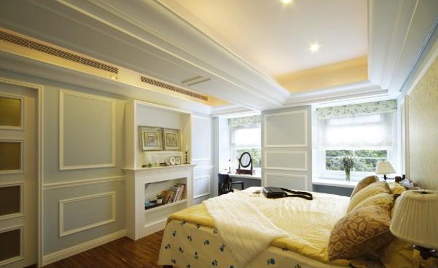 Fine-plaster-ceiling-design-for-European-style-bedroom